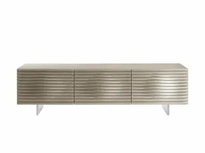 Komoda RTV HUDSON 12 - piaskowy połysk