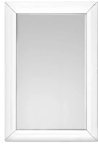 Lustro wiszące 15JZ191S 80x120 - białe szkło