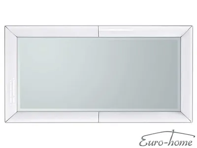 Lustro wiszące LW707B 90x180 - białe szkło