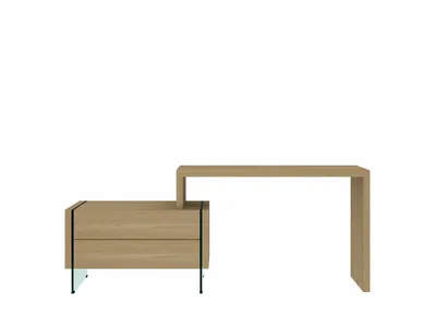 Biurko z 2 szufladami SOHO 15 - dąb