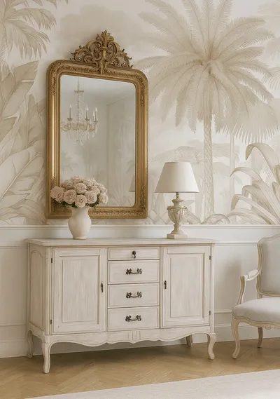 Komoda 2-drzwiowa z szufladami VENEZIA BIANCO 803K