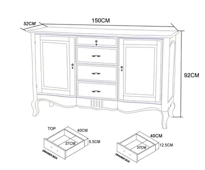 Komoda 2-drzwiowa z szufladami VENEZIA BIANCO 803K