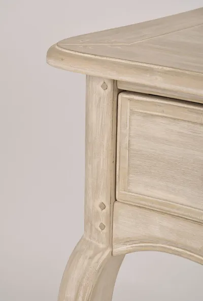 Konsola drewniana z szufladami VENEZIA BIANCO 808K - jasnobeżowy