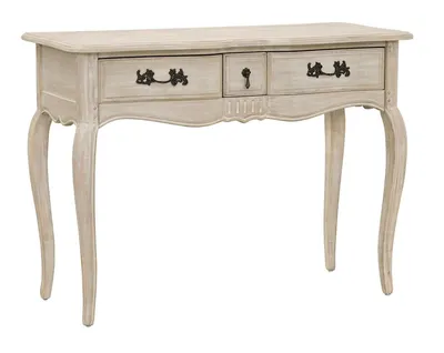 Konsola drewniana z szufladami VENEZIA BIANCO 808K - jasnobeżowy