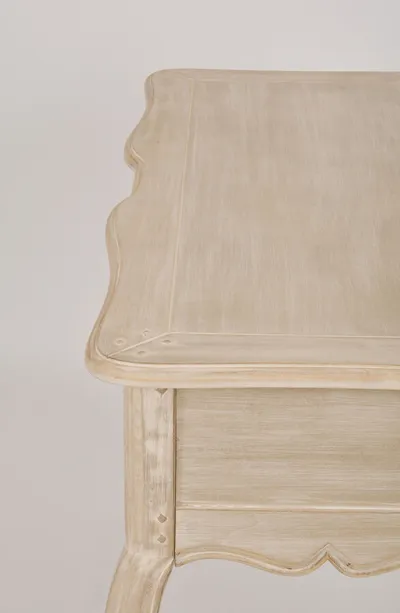 Konsola drewniana z szufladami VENEZIA BIANCO 808K - jasnobeżowy
