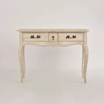 Konsola drewniana z szufladami VENEZIA BIANCO 808K - jasnobeżowy