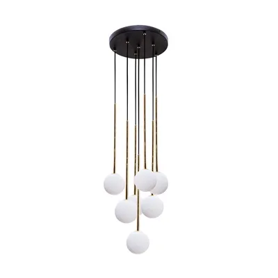 Lampa wisząca ALI 5642 - biały/złoty