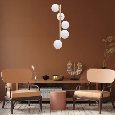 Lampa wisząca ALI 5648 - biały/złoty