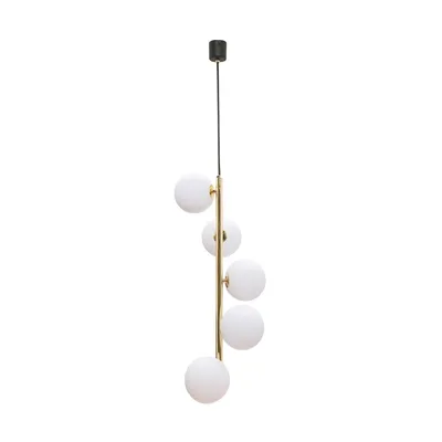 Lampa wisząca ALI 5648 - biały/złoty