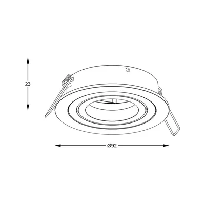 Lampa spot CHUCK DL ROUND ARGU10-038-N - biały