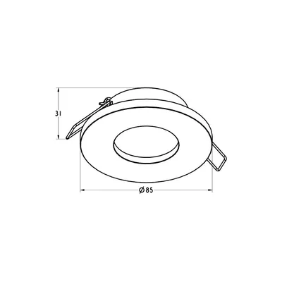 Lampa spot CHIPA ARGU10-034-N - czarny