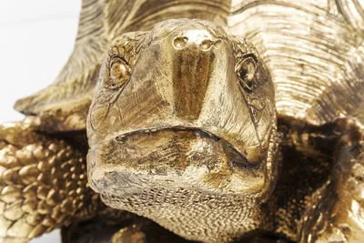 Dekoracja stojąca TURTLE BIG - złoty
