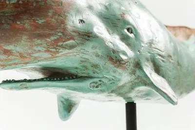 Figurka dekoracyjna WHALE BASE - miętowy