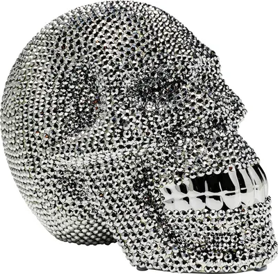 Skarbonka SKULL CRYSTAL - srebrny