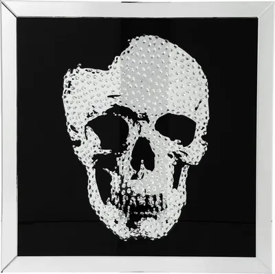 Obraz szklany MIRROR SKULL 100x100