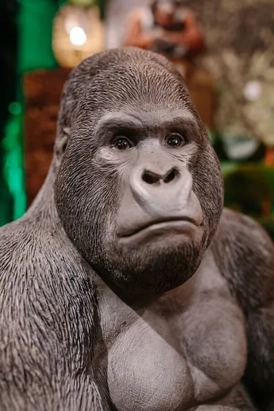 Dekoracja stojąca MONKEY GORILLA SIDE XL - czarny