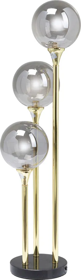 Lampa stołowa AL CAPONE TRE - dymiony/złoty