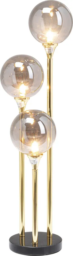 Lampa stołowa AL CAPONE TRE - dymiony/złoty