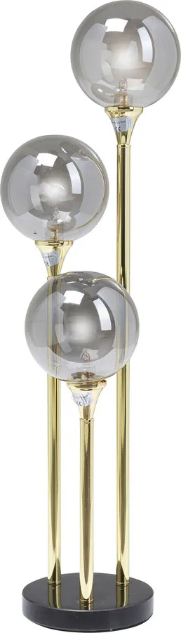 Lampa stołowa AL CAPONE TRE - dymiony/złoty