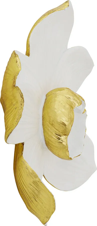 Dekoracja ścienna ORCHID 44 - biały/złoty