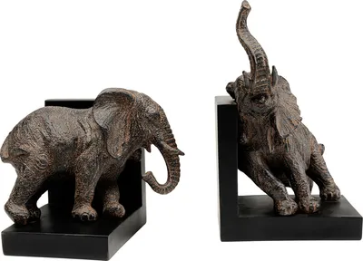 Podpórki na książki ELEPHANTS 42 - brązowy