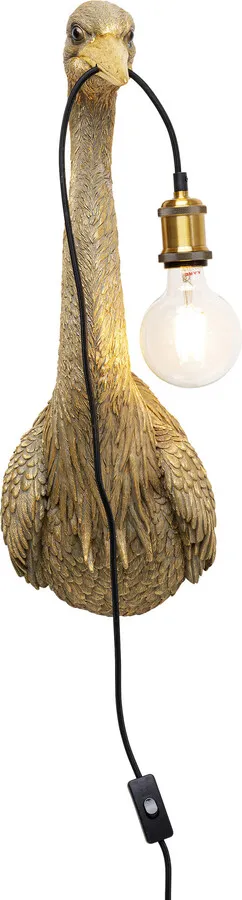 Kinkiet ANIMAL HERON - złoty