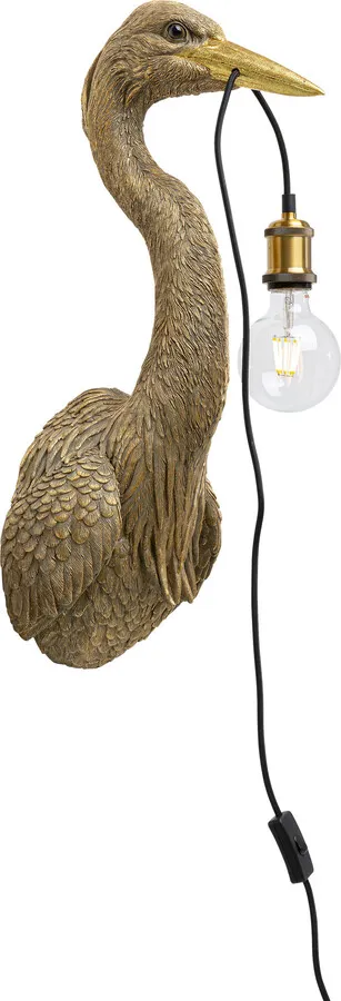Kinkiet ANIMAL HERON - złoty