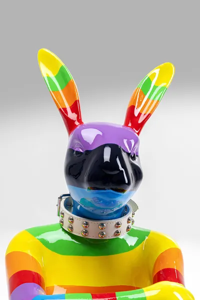 Figurka dekoracyjna GANGSTER RABBIT RAINBOW - multikolor