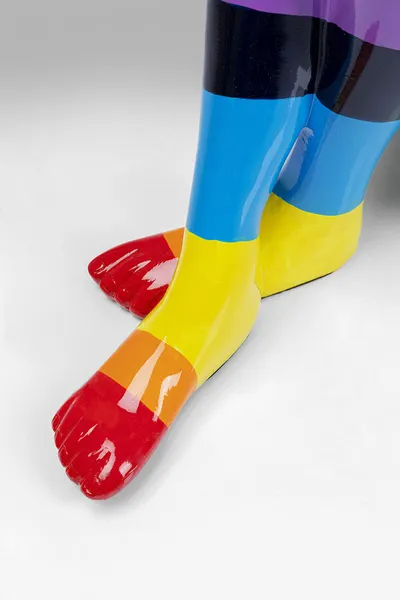 Figurka dekoracyjna GANGSTER RABBIT RAINBOW - multikolor