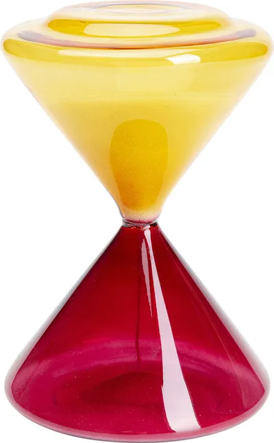Klepsydra HOURGLASS - czerwony/pomarańczowy