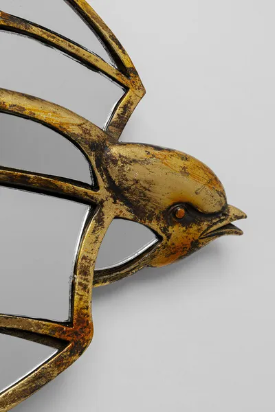 Dekoracja ścienna SWALLOW MIRROR 37x25 - lustrzany/złoty