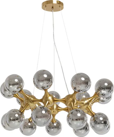 Lampa wisząca ATOMIC 74 - dymiony/złoty
