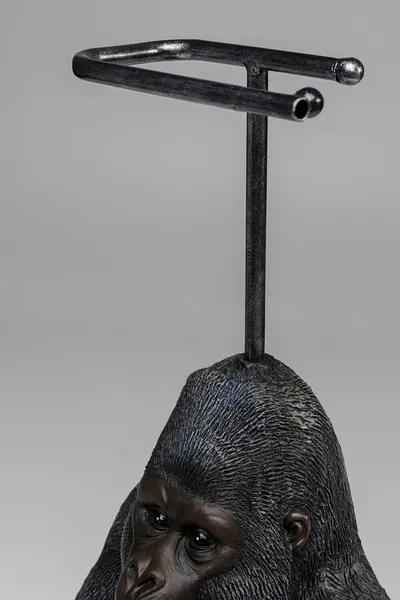 Stojak na papier toaletowy SITTING MONKEY GORILLA - czarny