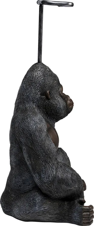 Stojak na papier toaletowy SITTING MONKEY GORILLA - czarny