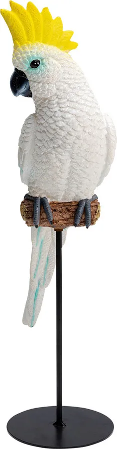 Figurka dekoracyjna PARROT COCKATOO - biały