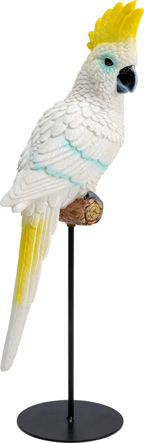 Figurka dekoracyjna PARROT COCKATOO - biały