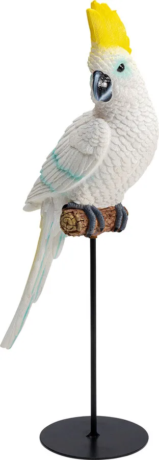 Figurka dekoracyjna PARROT COCKATOO - biały