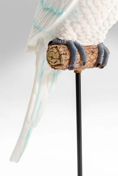 Figurka dekoracyjna PARROT COCKATOO - biały