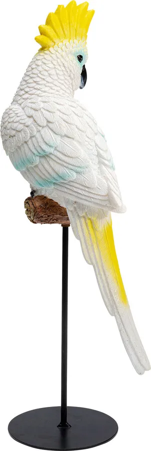 Figurka dekoracyjna PARROT COCKATOO - biały