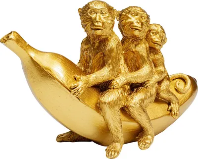 Figurka dekoracyjna BANANA RIDE - złoty
