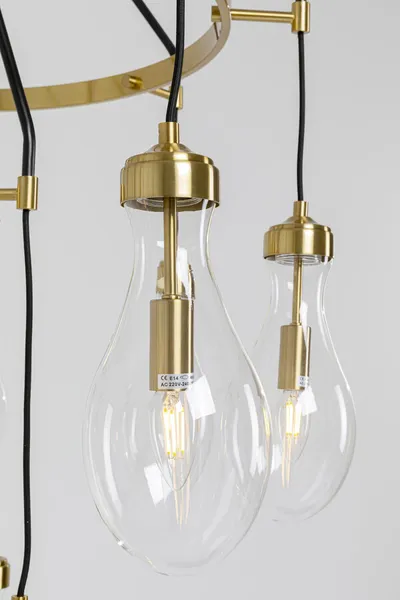 Lampa wisząca BELL HIGHLIGHT - złoty/czarny