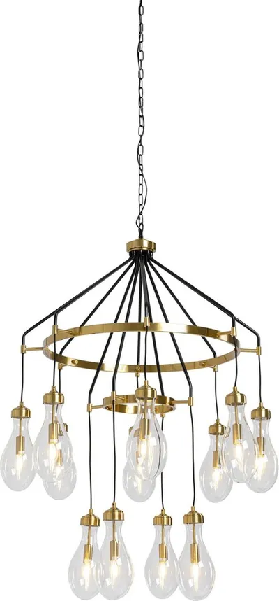 Lampa wisząca BELL HIGHLIGHT - złoty/czarny