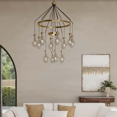 Lampa wisząca BELL HIGHLIGHT - złoty/czarny