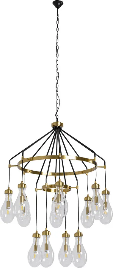 Lampa wisząca BELL HIGHLIGHT - złoty/czarny