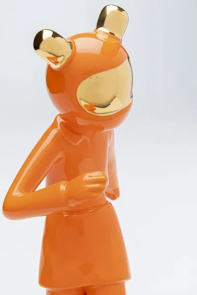 Figurka dekoracyjna SKATING ASTRONAUT 33 - pomarańczowy