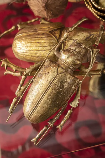 Dekoracja ścienna LONGICORN BEETLE - złoty