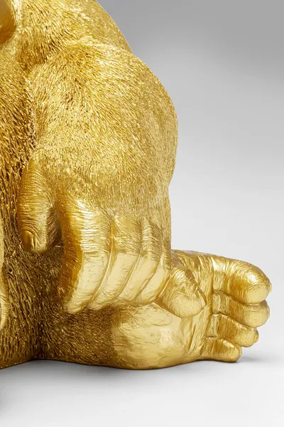 Dekoracja stojąca MONKEY GORILLA SIDE XL - złoty