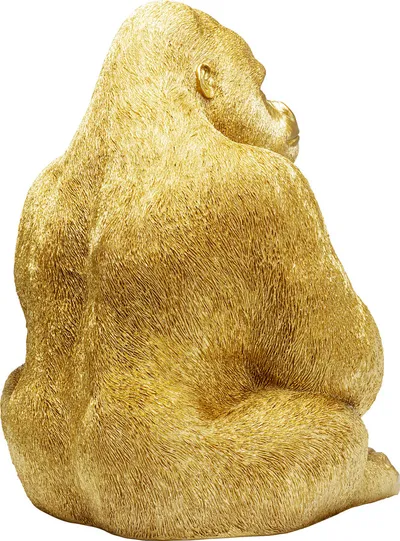 Dekoracja stojąca MONKEY GORILLA SIDE XL - złoty