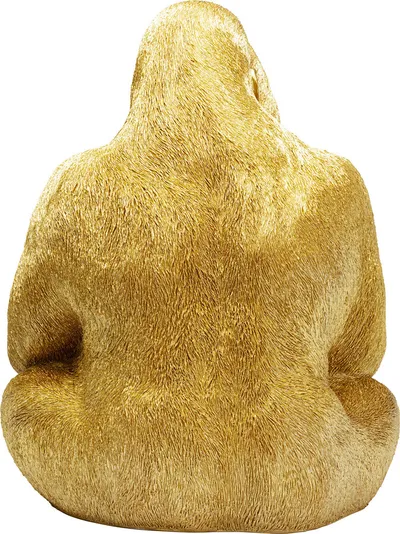 Dekoracja stojąca MONKEY GORILLA SIDE XL - złoty
