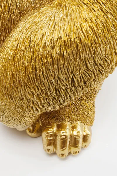 Figurka dekoracyjna MONKEY GORILLA SIDE MEDIUM - złoty